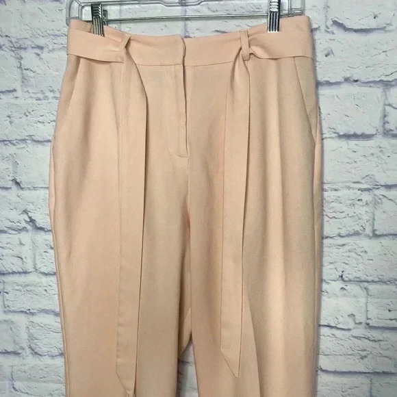 NWOT Asos tie waist tapered casual ankle pants - Picture 3 of 8